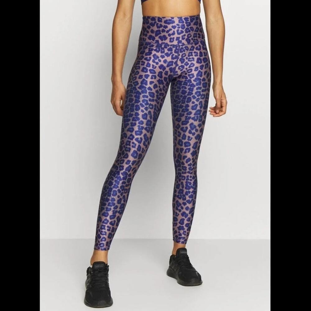 Good American | High Waist Core Strength Leopard Leggings Size 0